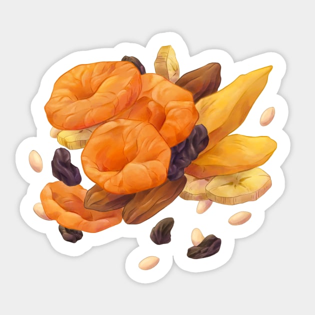 Apricot Sticker by Victoria Hamre